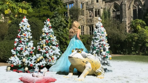 Christmas at Nymans with character dressed as a princess